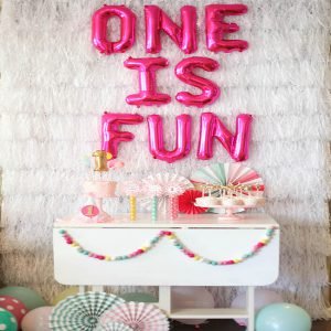one-with-fun first birthday party decoration