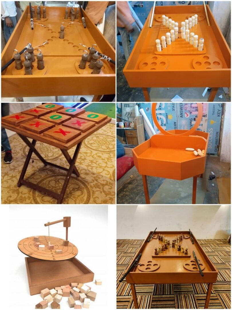 wooden game on rent in delhi- Birthday Planner
