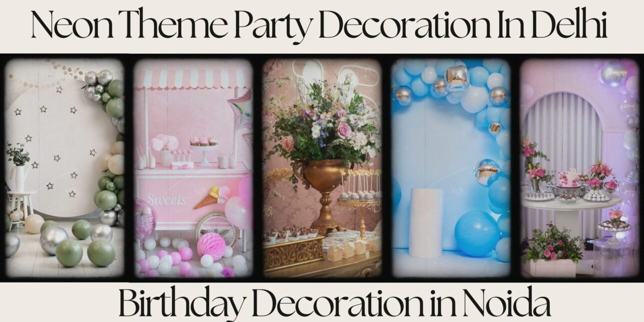 Neon Theme Party Decoration In Delhi<br />
