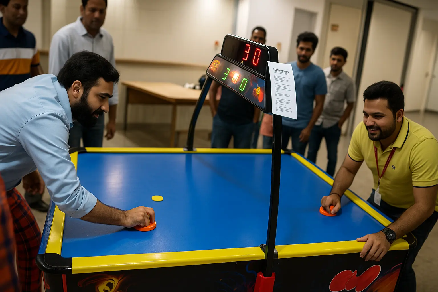 air hockey