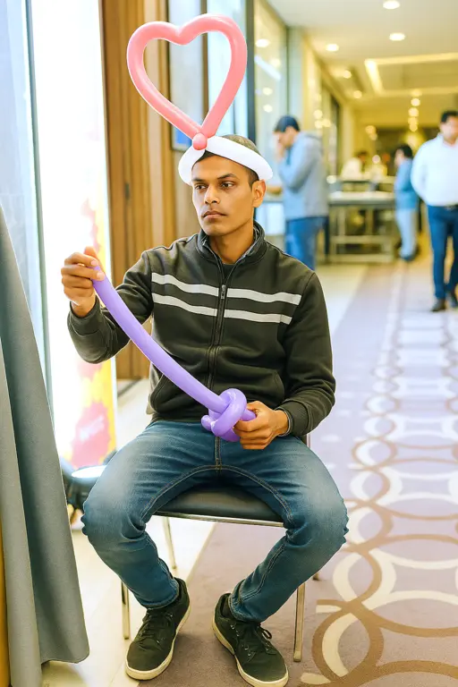 balloon modelling artist on rental