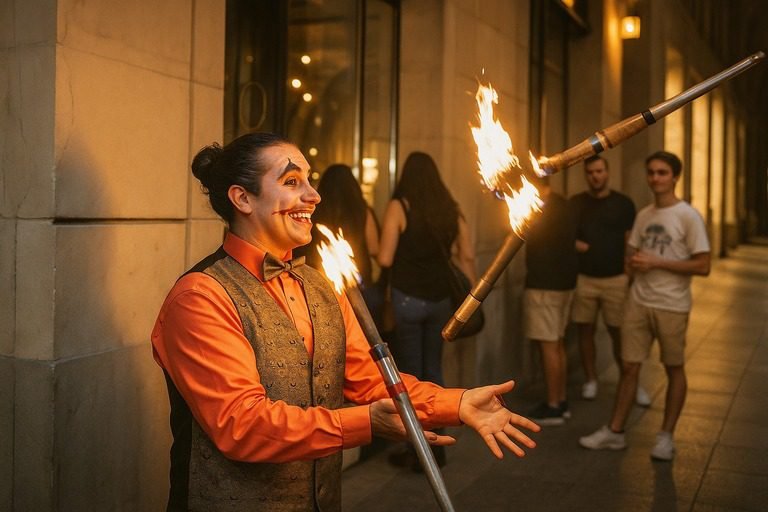 fire juggler on rent