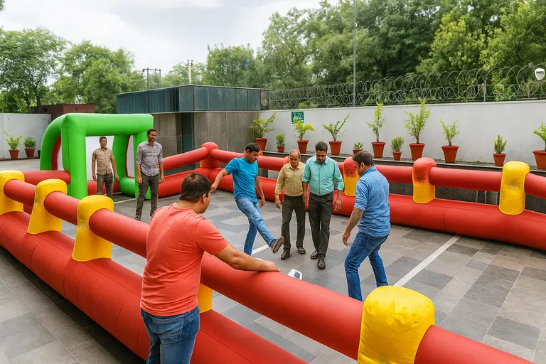hire human foosball game