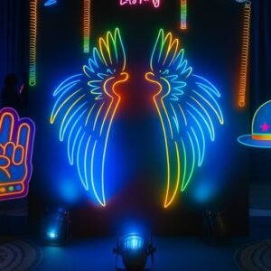 hire-neon-theme-party-decoration hire neon theme party decoration