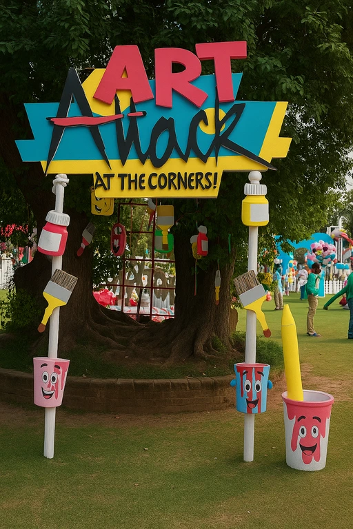 art attack theme party planner for hire