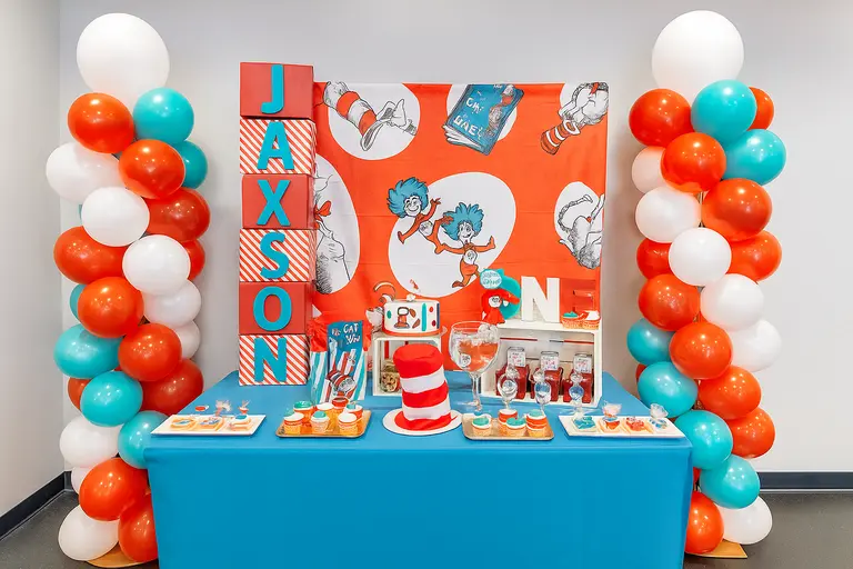 hire cat in hat theme party planner