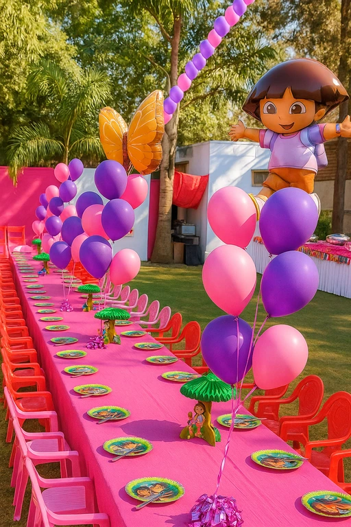 Dora theme party planner for rental