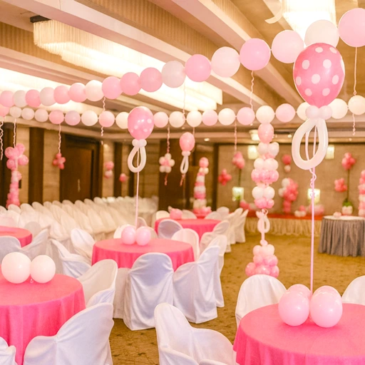 indoor balloon decoration for events