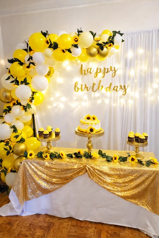 sunflower theme party planner for hire