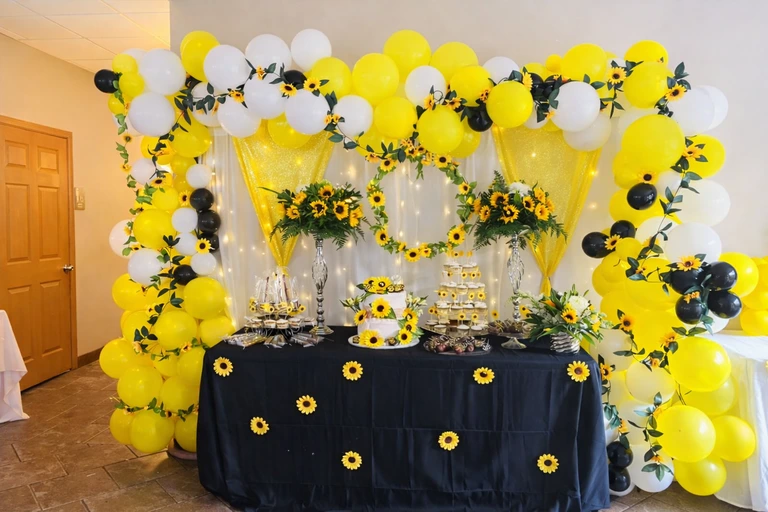 sunflower theme party planner on rent